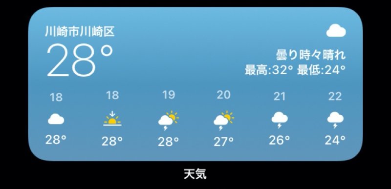 天気ウィジェットios 14パブリックベータ2で削除へ 長野iphone修理専門店 アイフォンドクター長野店
